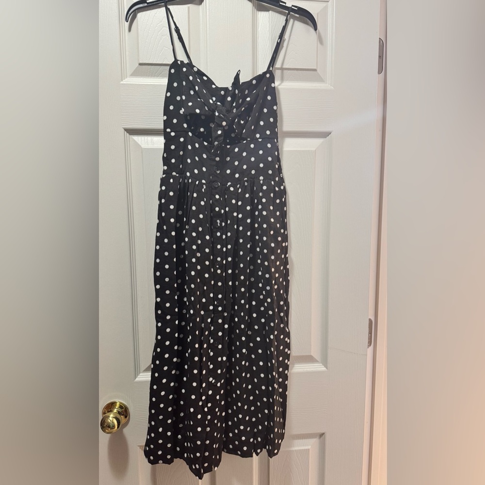 Xhilaration Black and White Spaghetti Strap Sundress